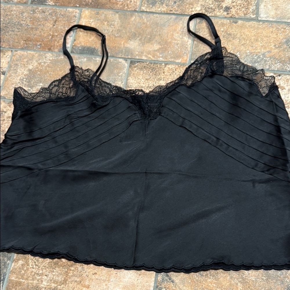 BCBGMaxAzria Elegant Black Lace Camisole